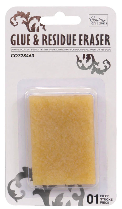 Glue & Residue Eraser - Size: 2"x2.5", 0.375" thick, 1pc