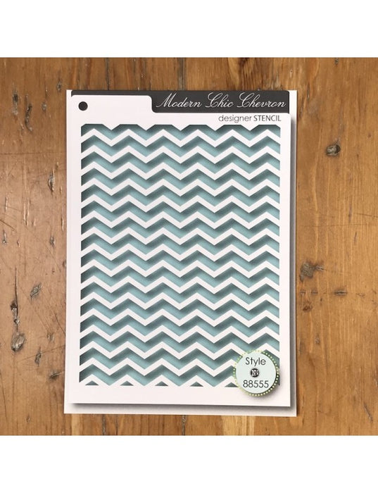 MEMORY BOX PLANTILLA CHIC CHEVRON STYLE 88555